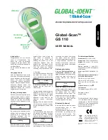 Preview for 1 page of Global-Ident Global-Scan GS 110 User Manual