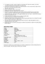 Preview for 2 page of Global Industrial 246719 User Manual