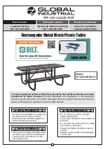 Global Industrial 277152BL User Manual preview