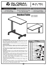 Global Industrial 436965WH Assembly Instructions Manual preview