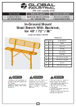 Preview for 1 page of Global Industrial 436CP54 User Manual