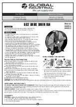 Global Industrial 600554 User Manual preview