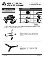 Preview for 1 page of Global Industrial B264040 Assembly Instructions