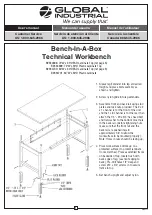 Preview for 1 page of Global Industrial Bench-In-A-Box B2334698 User Manual