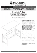 Global Industrial Bench-In-A-Box B2334702 User Manual preview