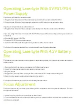 Preview for 2 page of Global Laser LaserLyte Red User Manual