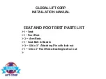 Preview for 25 page of global lift corp L325DIA Owner'S Manual