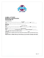 Preview for 12 page of global lift corp Rotational R-450R Owner'S Manual