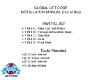 Предварительный просмотр 30 страницы Global Lift R-450R Owner'S Manual