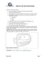 Preview for 1 page of GLOBAL LINK Ultra E Lock User Instructions