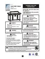 Предварительный просмотр 1 страницы GLOBAL OUTDOORS FP25006 Assembly And Care Instructions