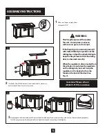 Предварительный просмотр 5 страницы GLOBAL OUTDOORS FP25006 Assembly And Care Instructions