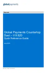 Preview for 1 page of Global Payments VX 820 Duet Quick Reference Manual