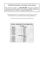 Preview for 2 page of Global Refrigeration 2SF Service And Installation Manual