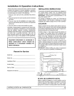 Preview for 5 page of Global Refrigeration 2SF Service And Installation Manual