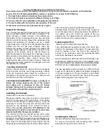 Preview for 3 page of Global Refrigeration T30HSP Installation And Operation Instructions Manual