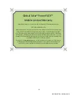 Preview for 25 page of Global Solar powerflex Installation Instructions Manual