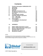 Preview for 2 page of Global Specialties ARX-WRL Instruction Manual