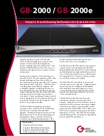 Global Technology Associates Firewall GB-2000 Product Specifications preview