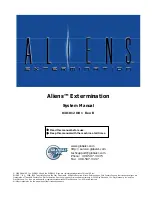 Preview for 1 page of Global VR Aliens Extermination System Manual