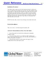 Preview for 2 page of Global Water WL430 Series Quick Reference