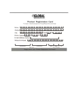 Preview for 3 page of Global 246540 Installation And Operation Manual