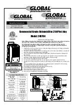 Предварительный просмотр 1 страницы Global 246704 Important Instructions