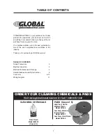 Предварительный просмотр 2 страницы Global 261120 Owner'S Manual