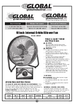 Preview for 1 page of Global 292607 User Manual