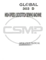 Предварительный просмотр 1 страницы Global 303 D Operation Manual