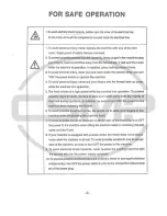 Preview for 4 page of Global 303 D Operation Manual