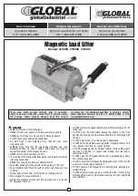 Preview for 1 page of Global 316088 User Manual