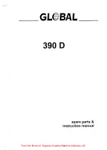 Предварительный просмотр 1 страницы Global 390 D Instruction Manual