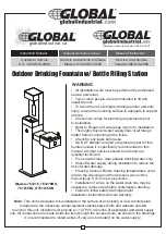 Предварительный просмотр 1 страницы Global 761216 Instruction Manual