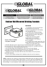 Предварительный просмотр 1 страницы Global 761224 Instruction Manual