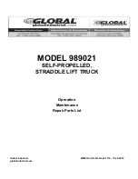 Preview for 1 page of Global 989021 Operation, Maintenance, Repair Parts List