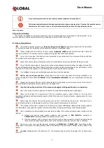 Preview for 3 page of Global BDR-650 V Instructions For Use Manual