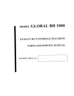 Global BH 1000 Parts And Service Manual preview