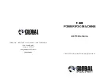 Global F-400 User Manual preview