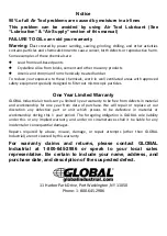 Preview for 4 page of Global G3440 User Manual