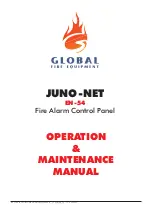 Предварительный просмотр 1 страницы Global JUNO-NET EN-54 Operation & Maintenance Manual