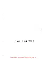 Preview for 4 page of Global OS 7700 P Instructions And Operating Manual