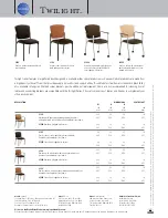 Предварительный просмотр 2 страницы Global Twilight Stacking Chair Specifications