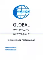 Global WF 1767-2-AUT Instruction & Parts Manual preview