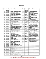 Preview for 12 page of Global WF 9205 Instruction Manual And Spare Parts List