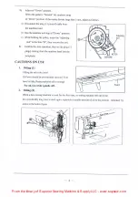 Preview for 8 page of Global WF 925-60 Instruction & Parts Manual