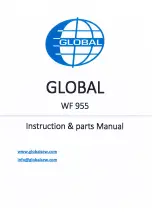 Preview for 1 page of Global WF 955 Instruction & Parts Manual