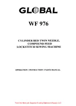 Global WF976 Operation Instructions And Parts Manual предпросмотр