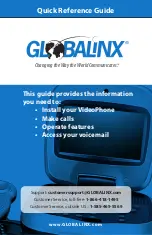 Предварительный просмотр 1 страницы Globalix VideoPhone Quick Reference Manual