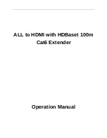 Preview for 1 page of Globalmediapro HBT-332H100 Operation Manual